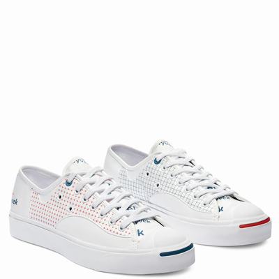 Férfi Converse Jack Purcell Rally with Tyvek® Tornacipő CO7231648 Fehér/Piros